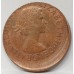 AUSTRALIA 1963 . ONE 1  PENNY . ERROR . LARGE OFF CENTRE MIS-STRIKE